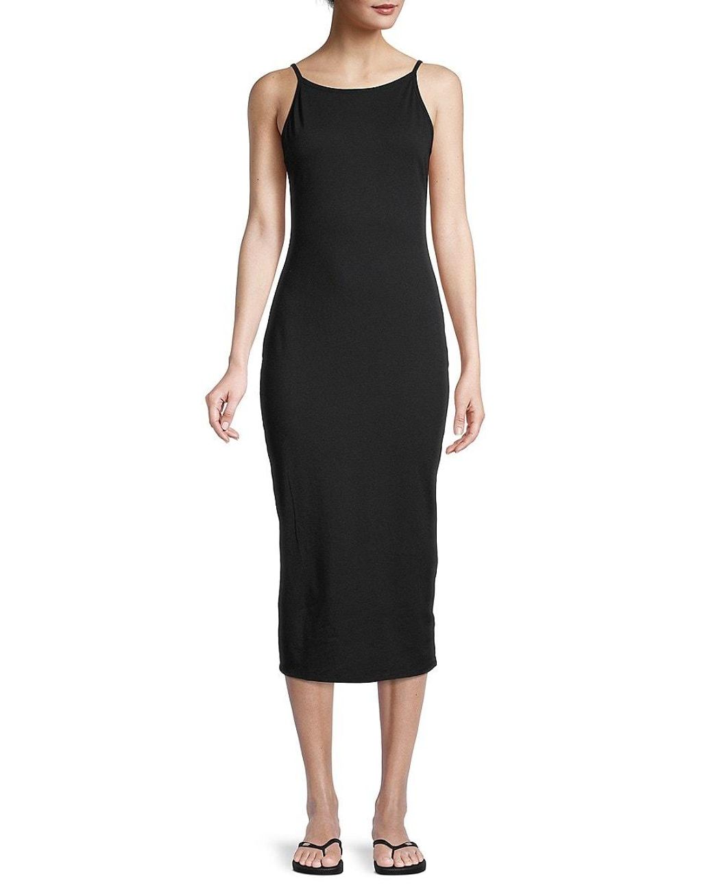 James Perse Cami Bodycon Dress in Black 