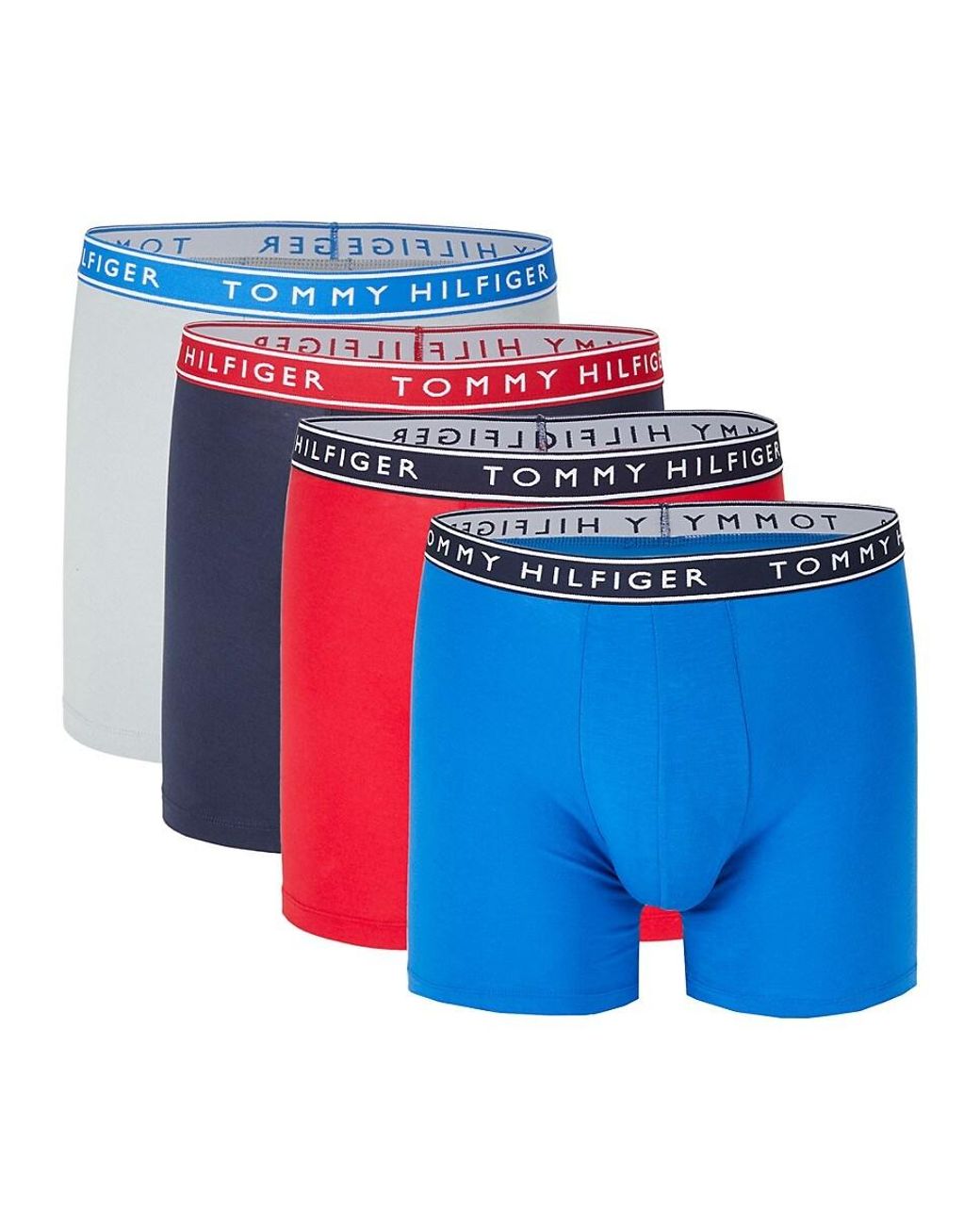 Tommy Hilfiger 4pack Boxer Briefs in Blue for Men Lyst