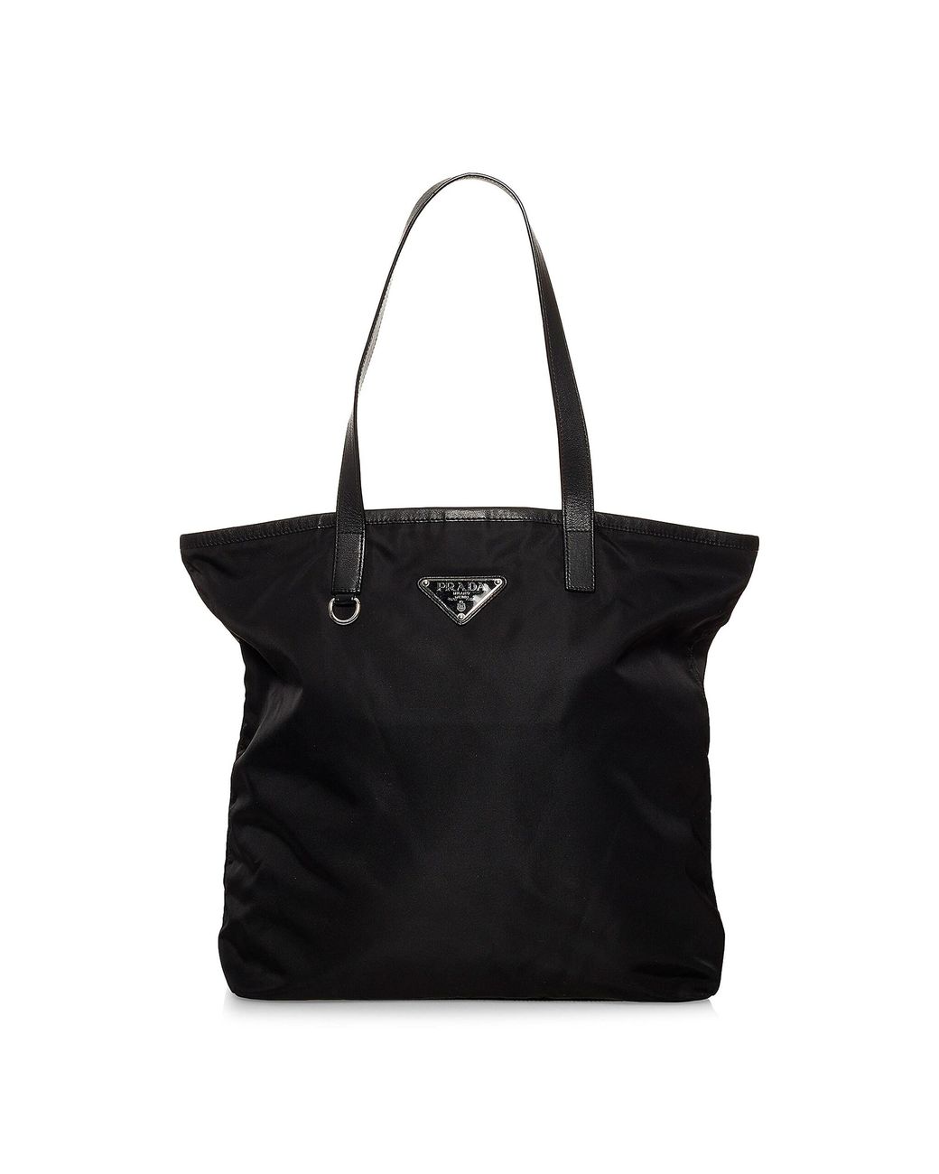 Prada Tessuto Nylon Tote in Black Lyst