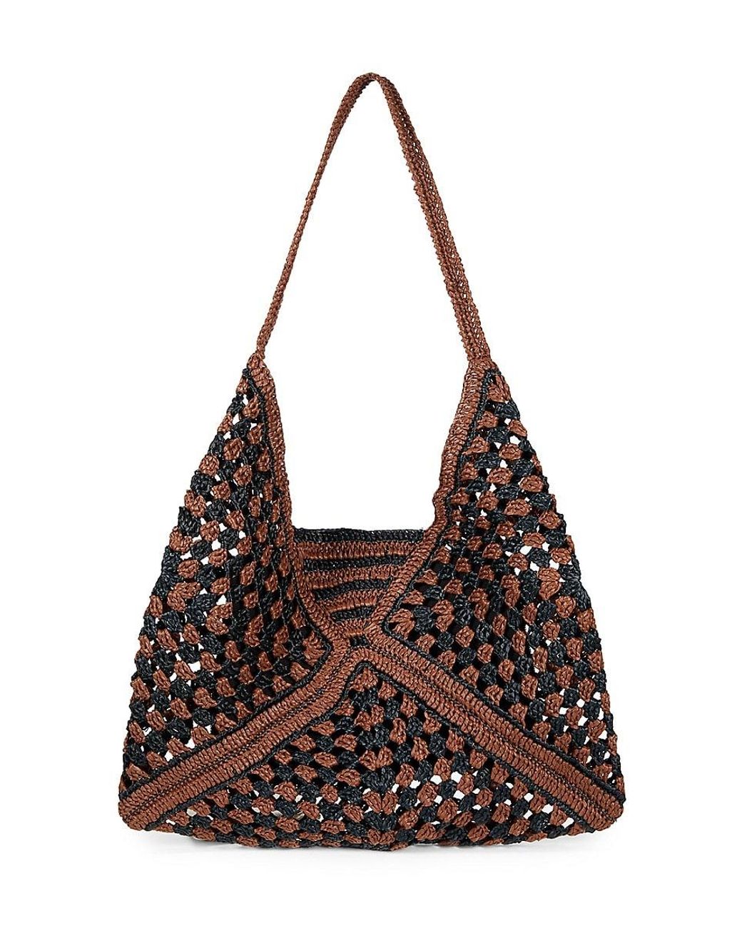 Carrie Forbes Nana Crochet Raffia Tote in Brown | Lyst UK