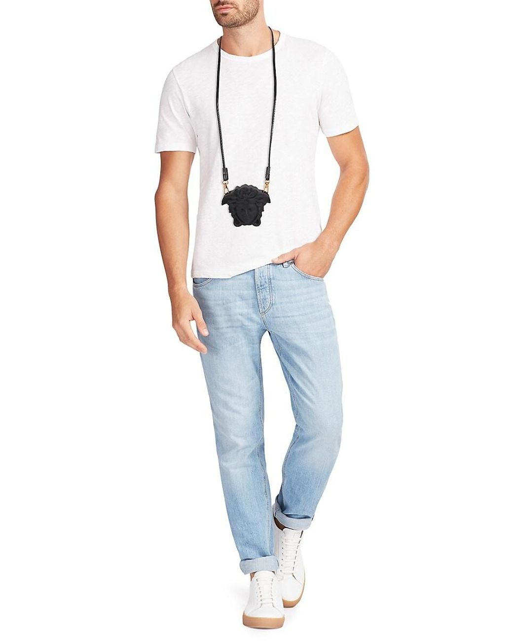 Versace Medusa Lanyard Airpods Pro Case in Black for Men | Lyst