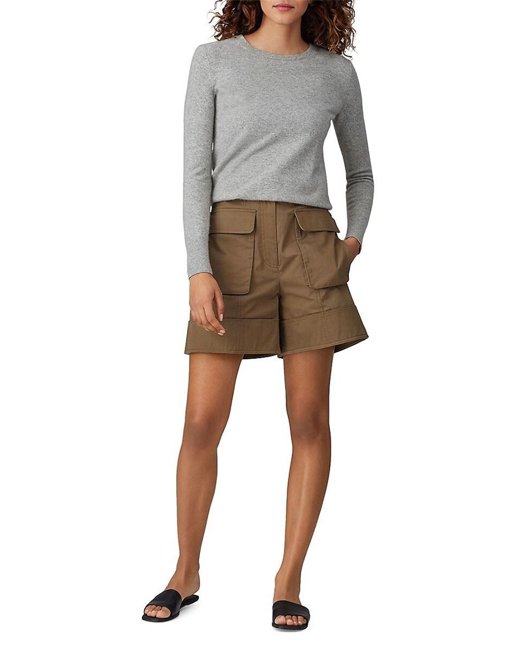 High waisted cargo on sale shorts