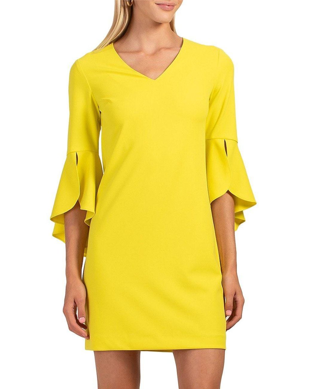 Trina Turk Moorten Mini Sheath Dress in Yellow Lyst