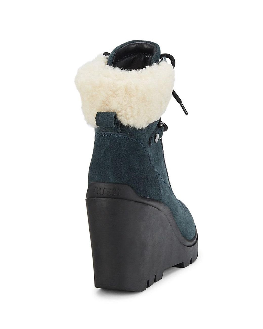 guess wedge boots