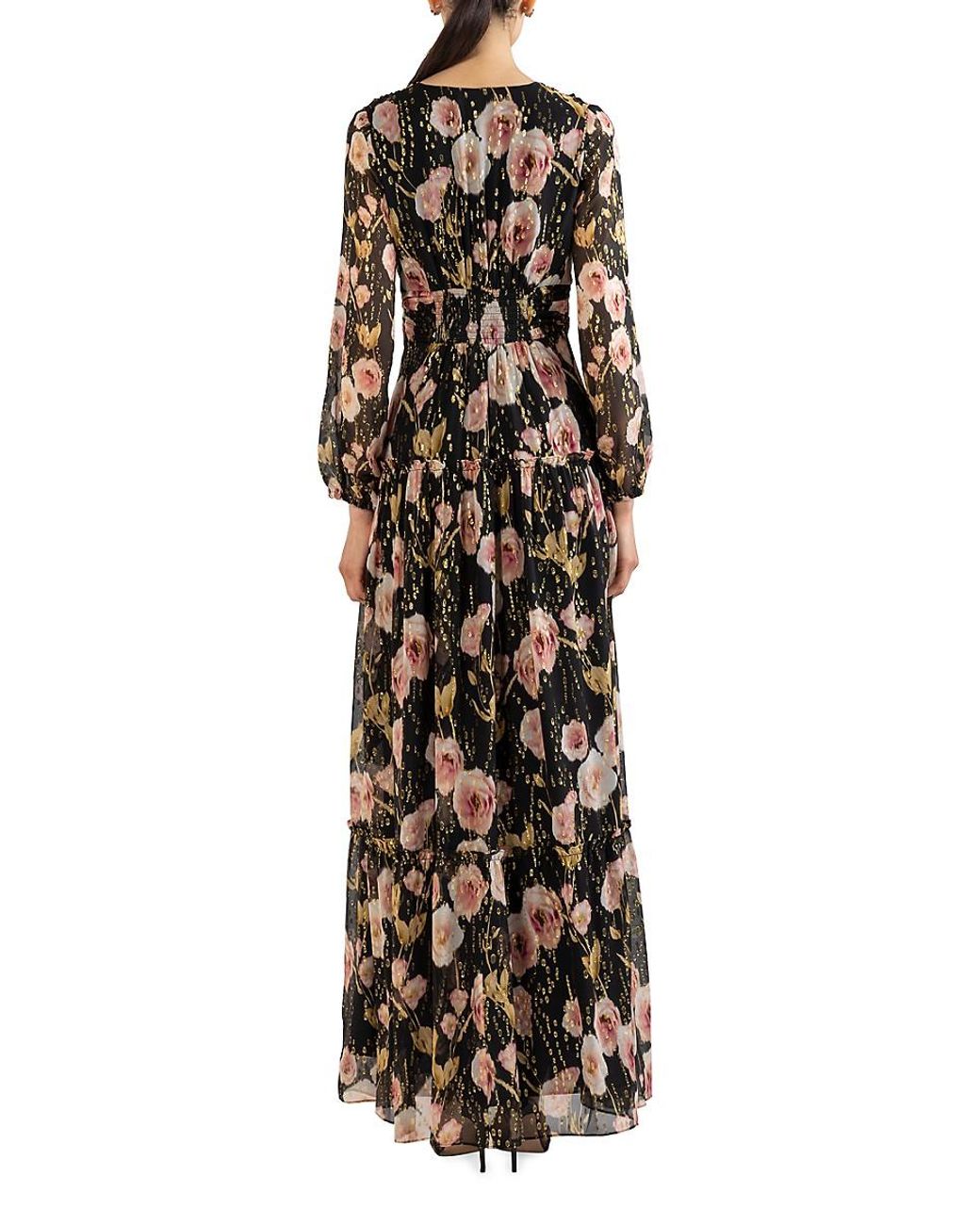 Shoshanna Brie Floral Maxi Dress in White | Lyst Canada