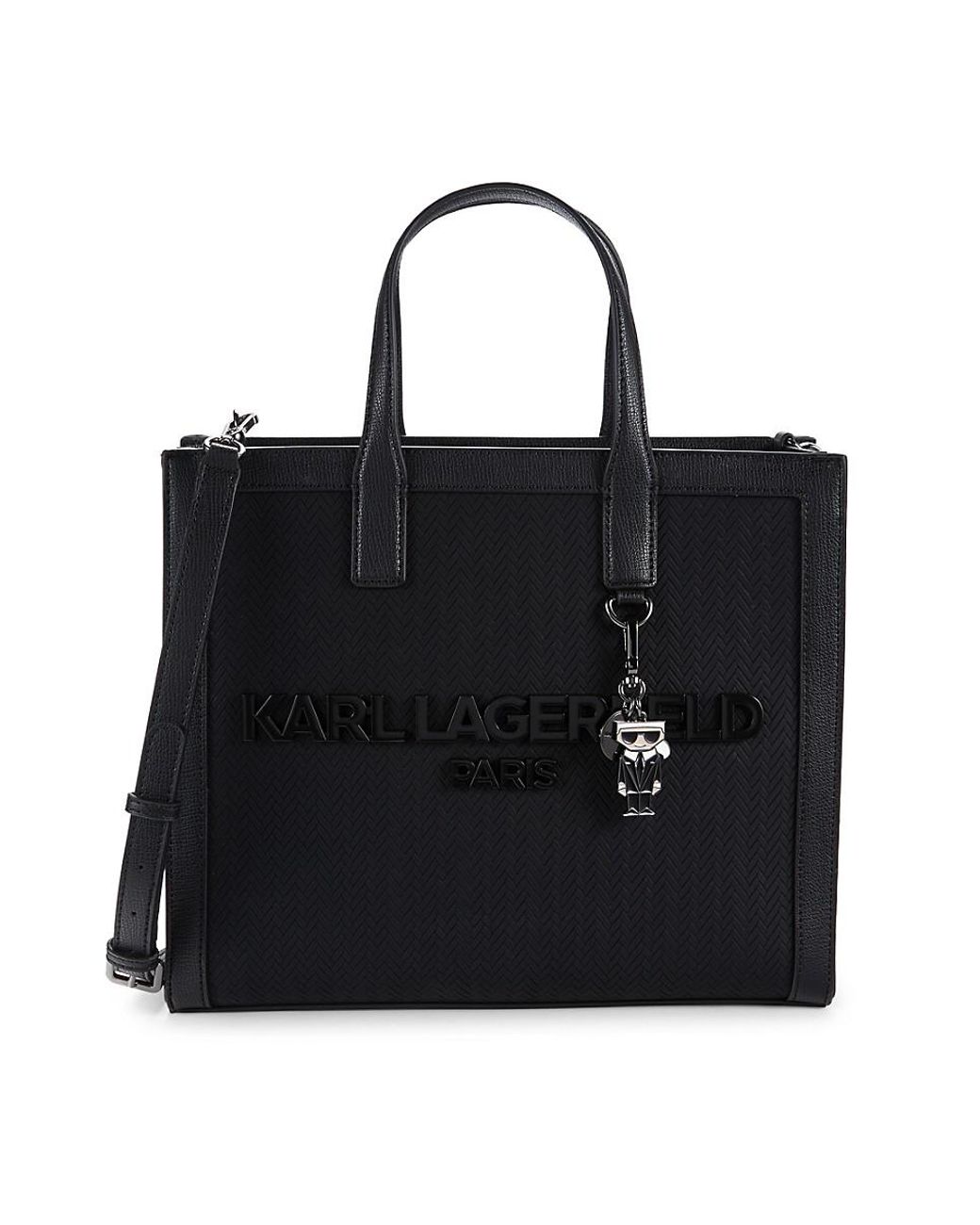 Karl Lagerfeld Nouveau Logo Leather Crossbody Bag in Black Lyst UK