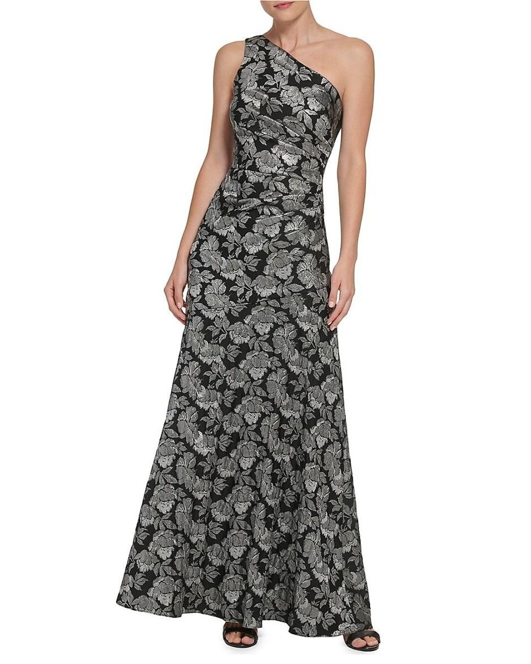 Eliza j one best sale shoulder a line gown