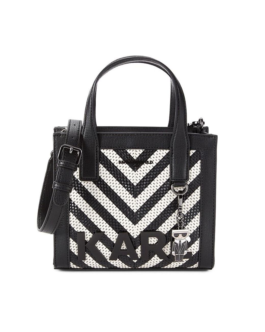 Karl Lagerfeld Nouveau Small Box Crossbody Tote in Black | Lyst Canada