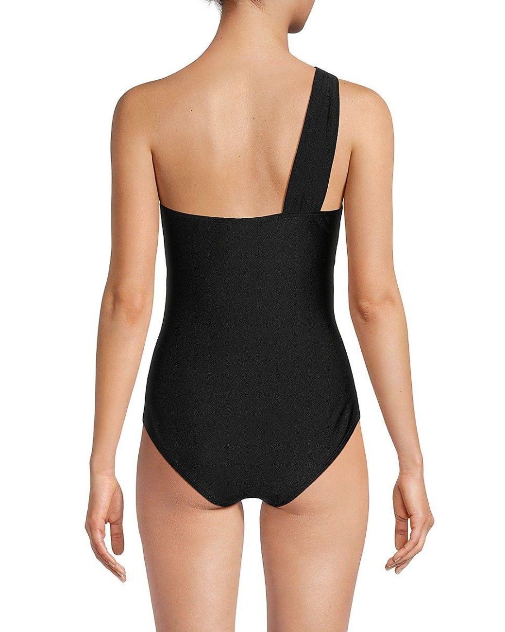 Dkny one discount shoulder swimsuit