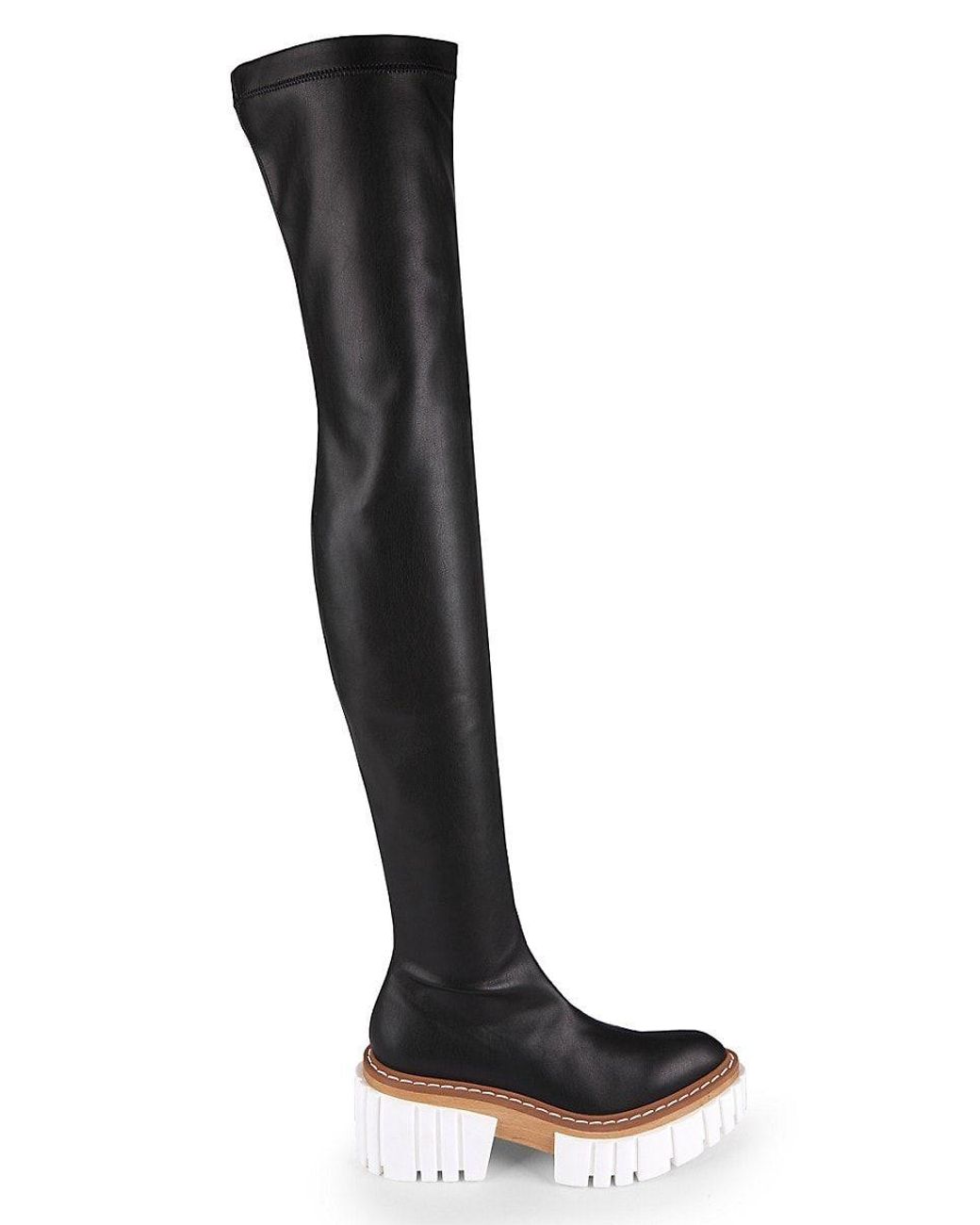 Stella McCartney Emilie Lugsole Overtheknee Boots in Black Lyst