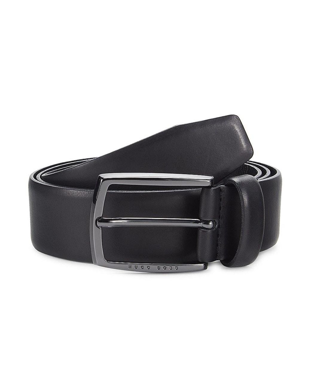 BOSS By HUGO BOSS Ellotyo Leather Belt In Black For Men Lyst UK boss-by-hugo-boss-ellotyo-leather-belt-in-black-for-men-lyst-uk