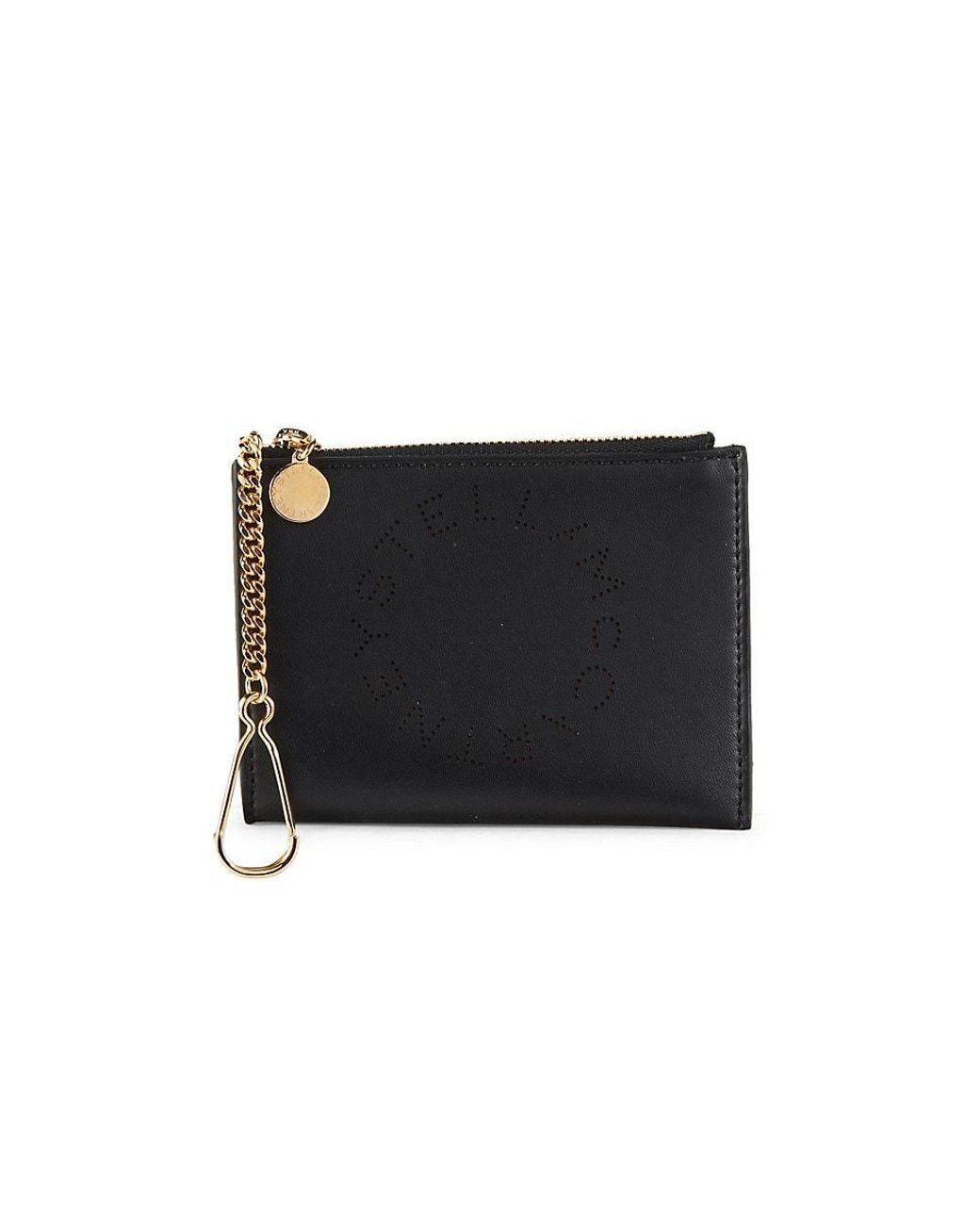 Stella McCartney Small Vegan Leather Keychain Pouch in Black Lyst