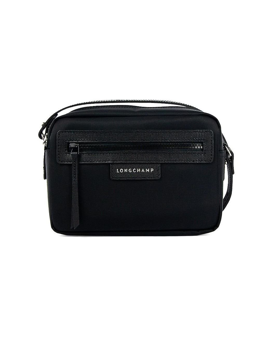 Longchamp Le Pliage Neo Small Camera Bag Nylon Crossbody ~NIP~ Black Currant