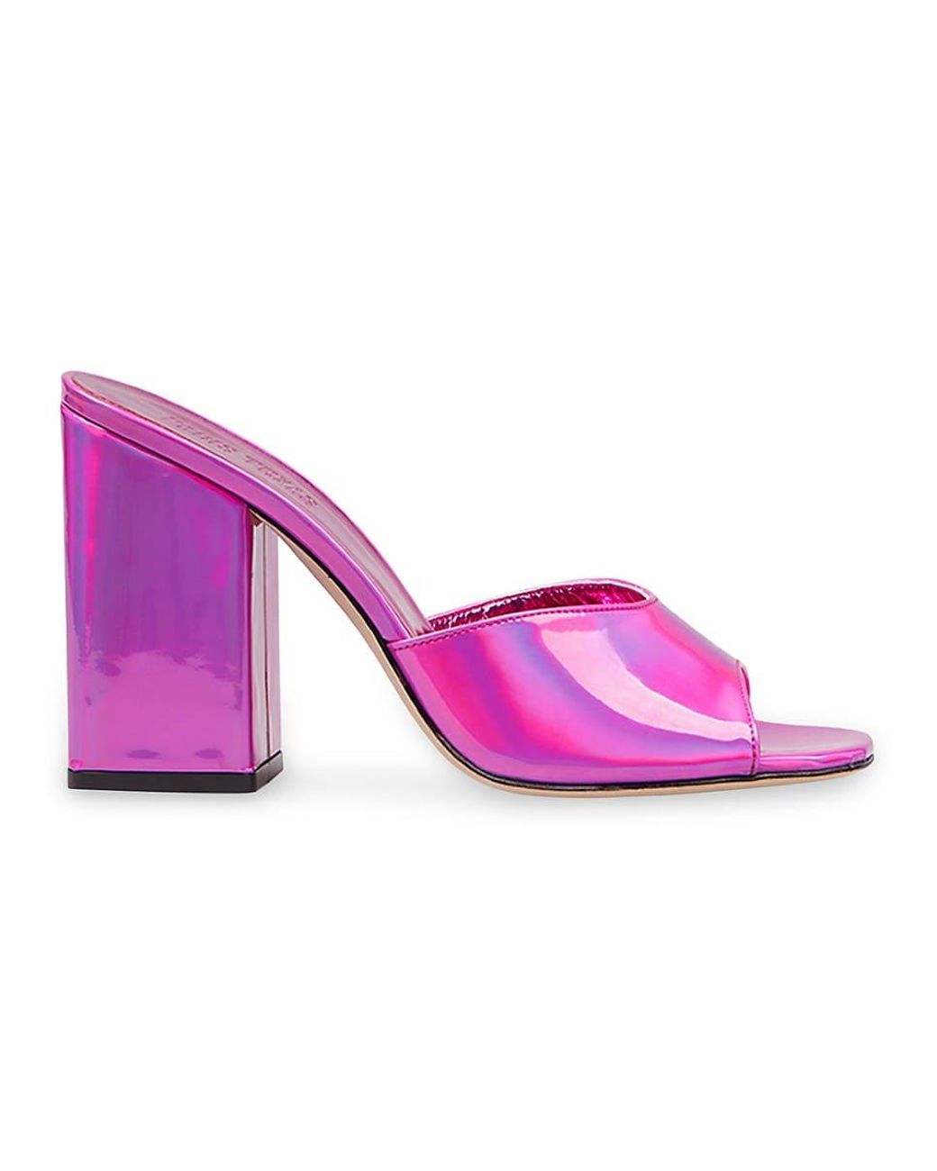 Iridescent mules hotsell