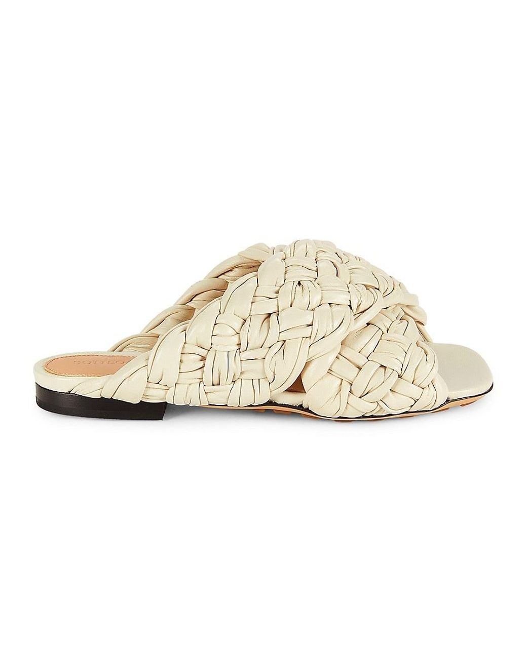 【関税&送料込】Bottega Veneta Knot Laminated Nappa Sandals BOTTEGA VENETA Knot metallic leather sandals | NET-A-PORTER
