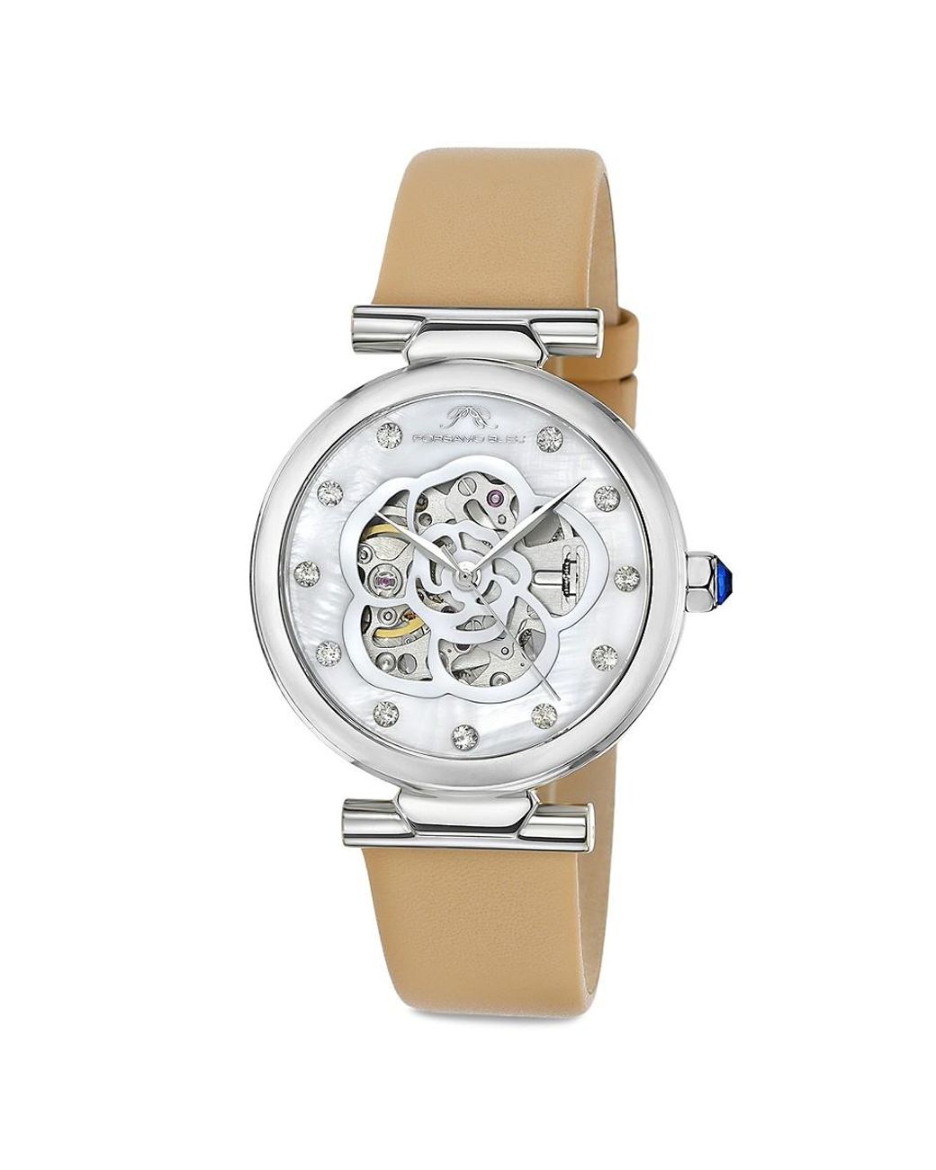 Porsamo Bleu Laura 36mm Stainless Steel Exhibition Automatic Watch