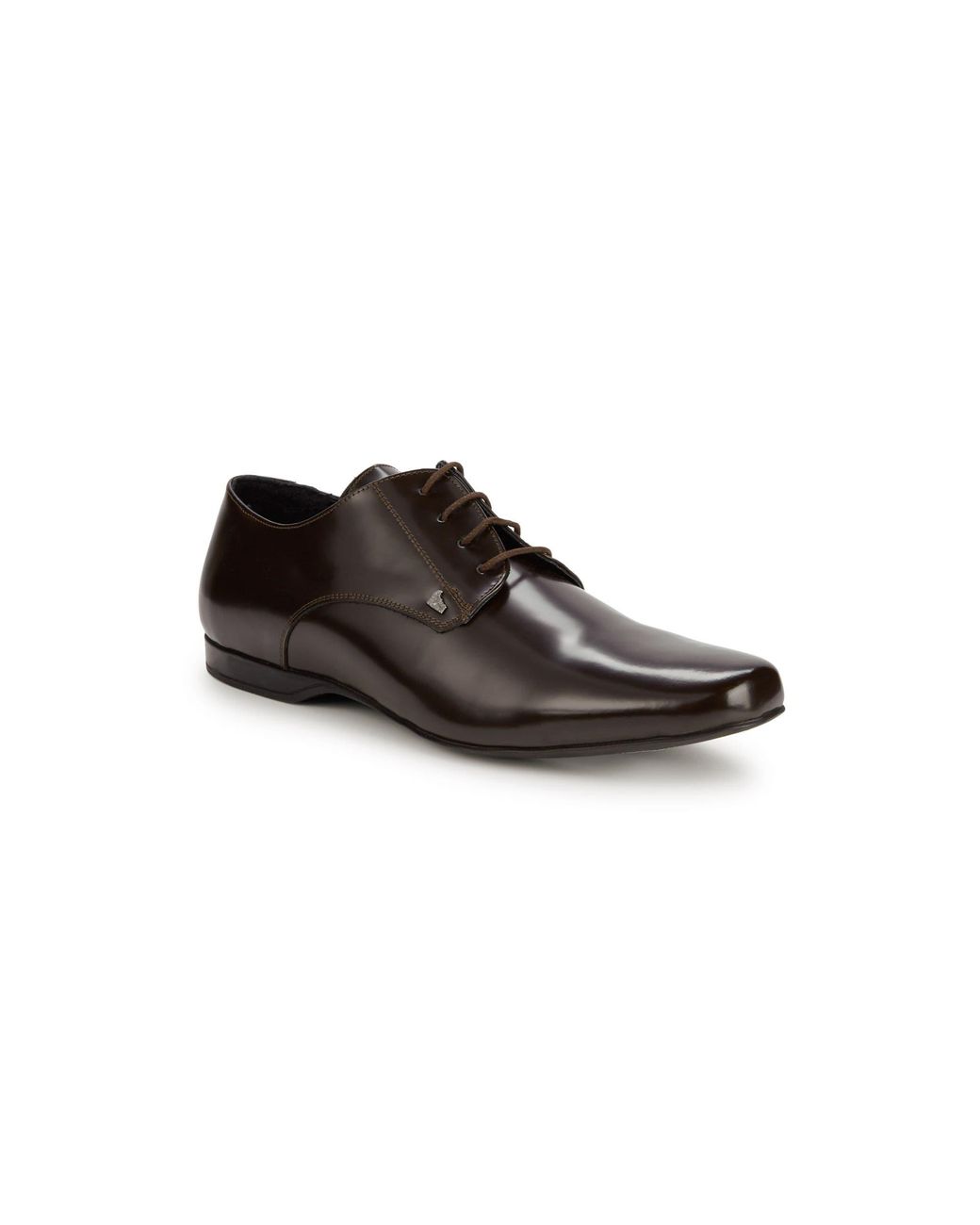 versace collection polished derby shoes
