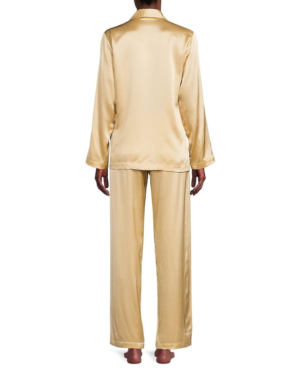 La Perla 2 piece Silk Pajama Set in Natural Lyst Canada