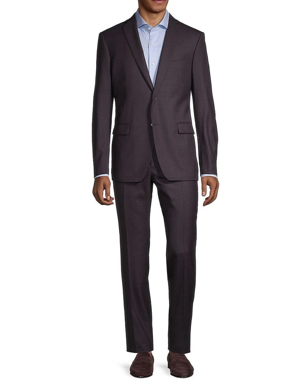 John Varvatos John Varvatos Star U.s.a. Regularfit Plaid Woolblend