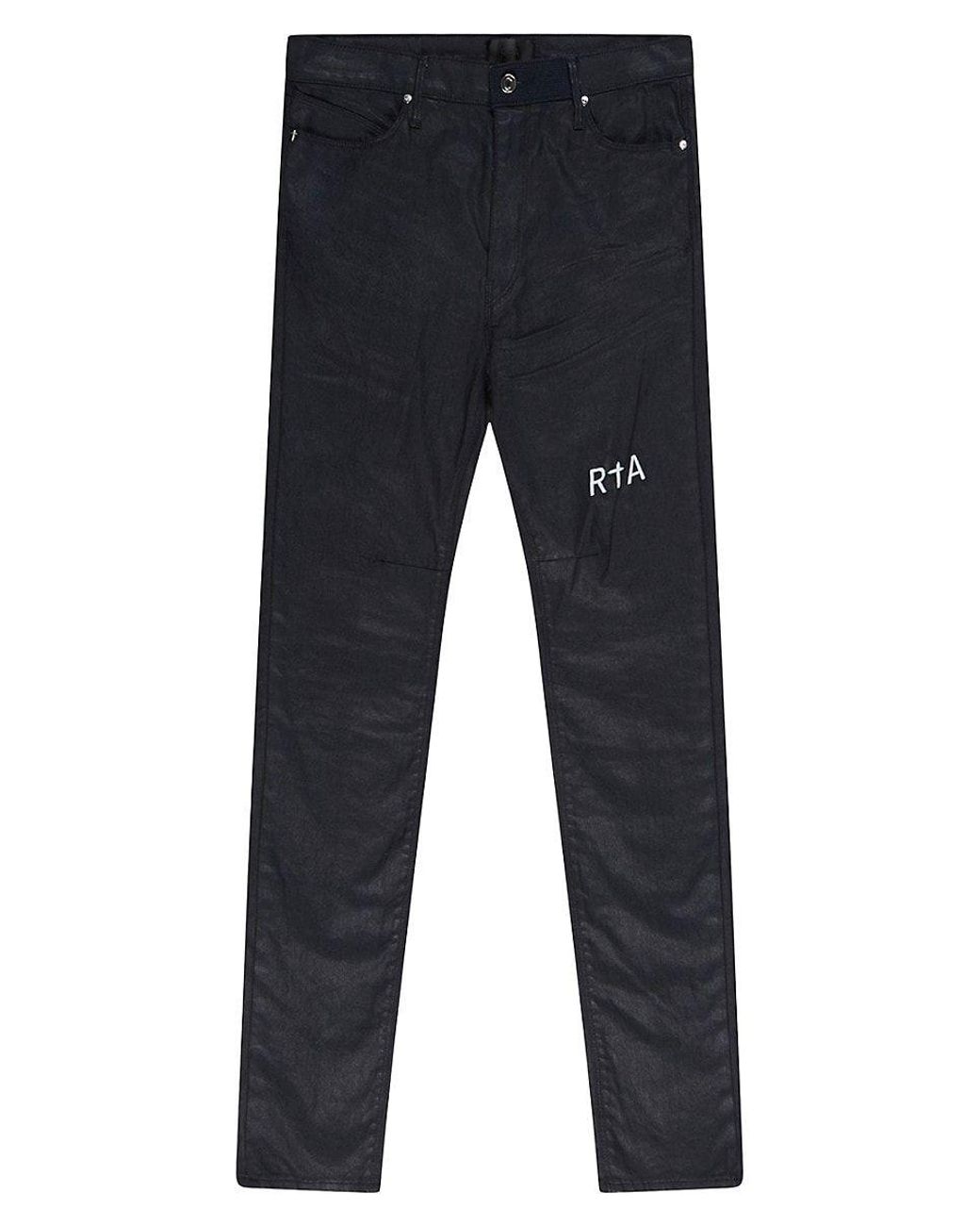 RTA Clayton Logo Jeans in Blue for Men Lyst