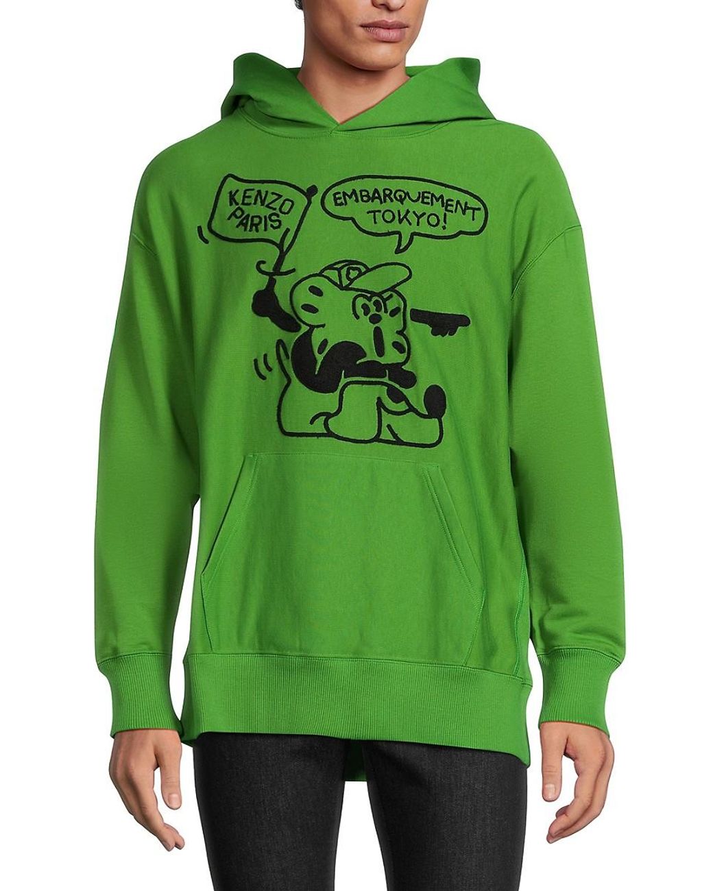 Kenzo green hoodie shop