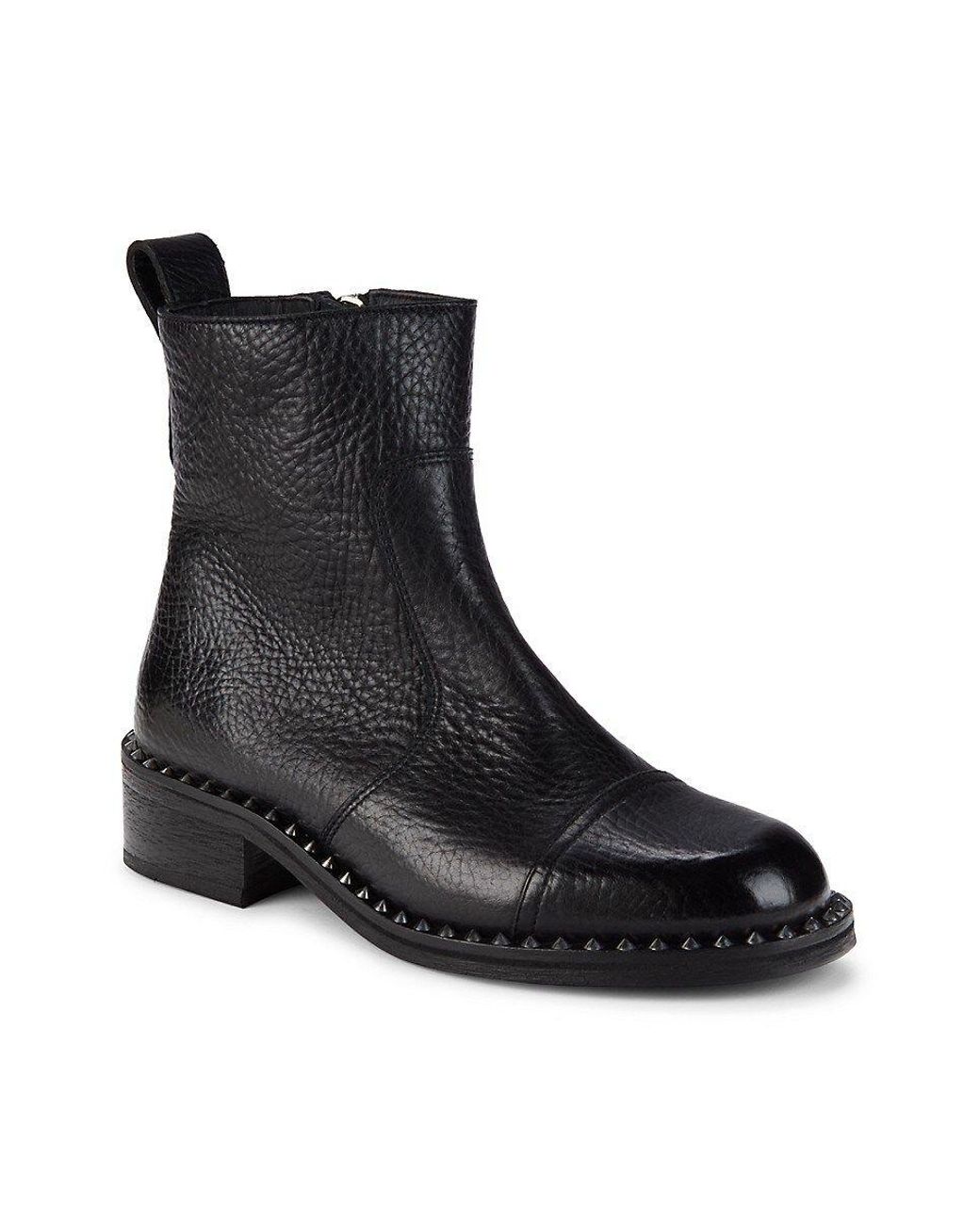 Zadig and voltaire studded boots top