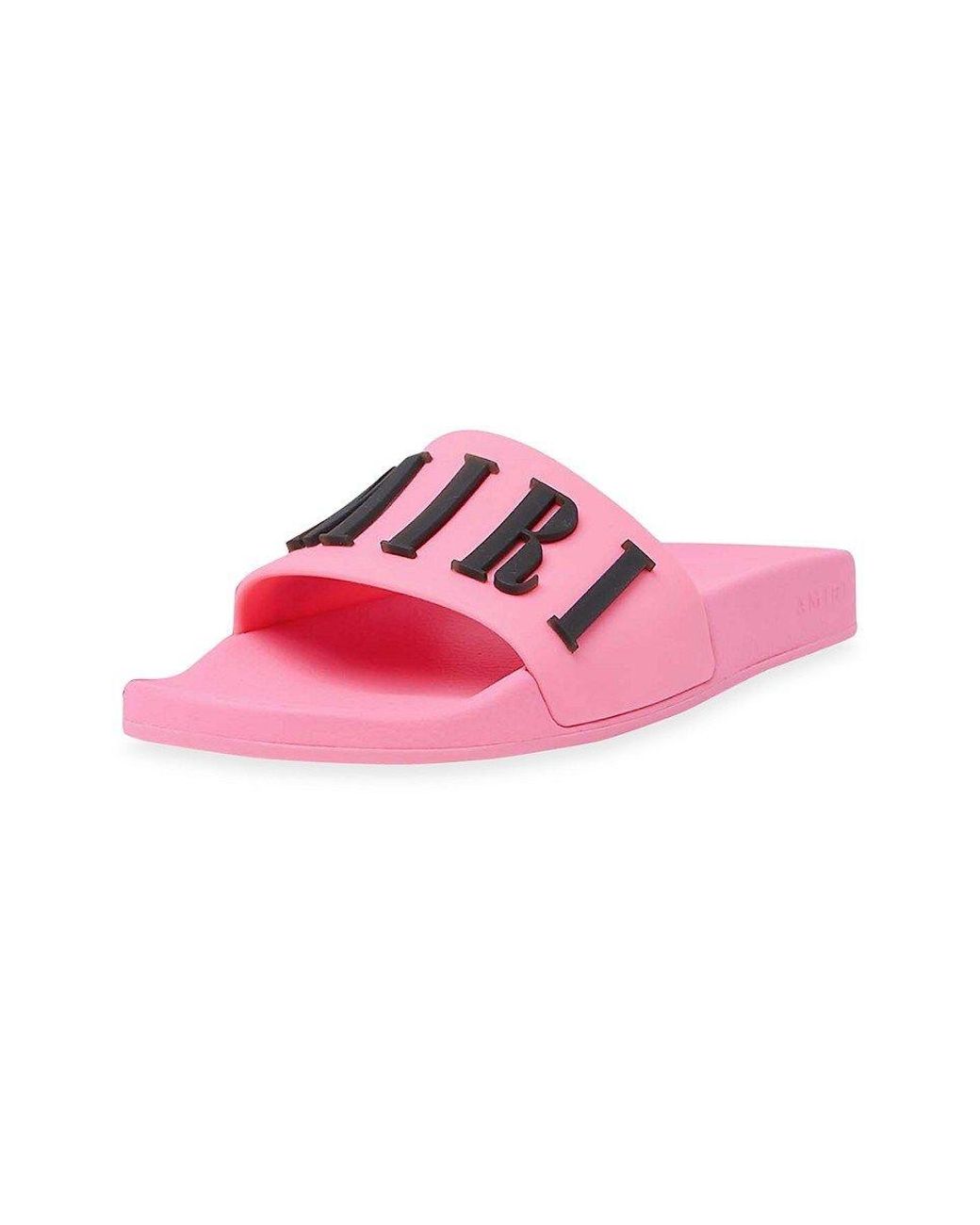 ★AMIRI★ ピンク MA Quad プールスライド amiri-Pink-Logo-Pool-Slides.jpeg