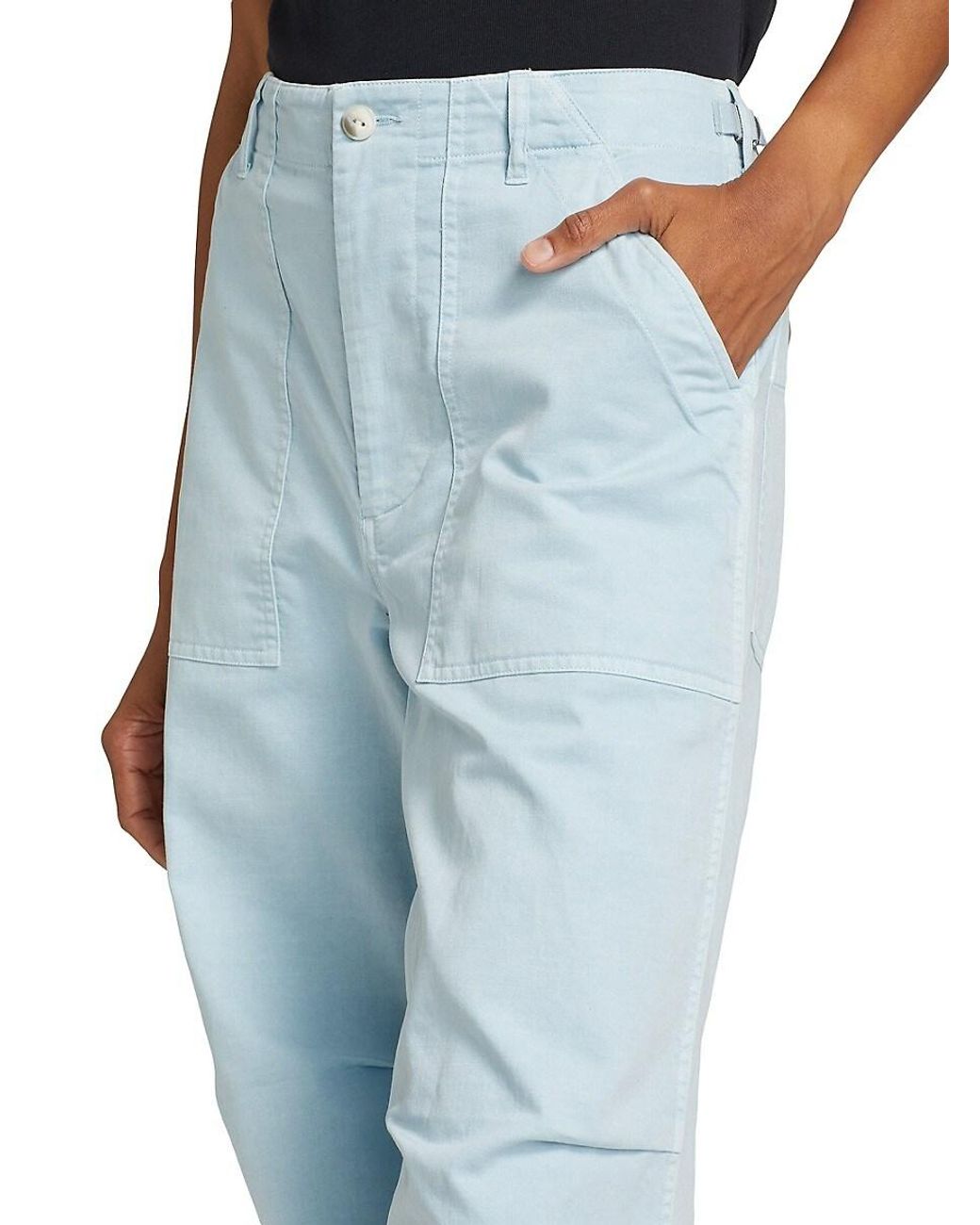【関税込み】rag & bone ブルー Savannah トラウザーズ Rag & Bone Savannah Twill Cargo Pants in Blue | Lyst