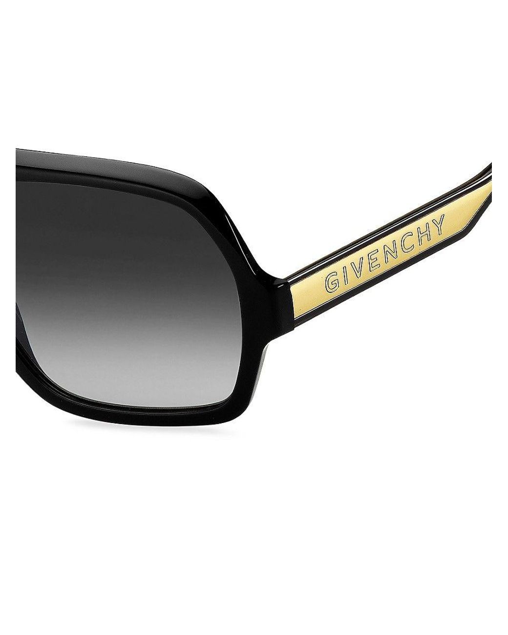 Givenchy 60mm Shield Sunglasses in Black for Men