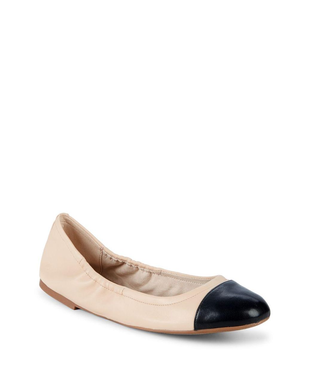 Sam Edelman Fraley Cap Toe Ballet Flats in Natural Lyst