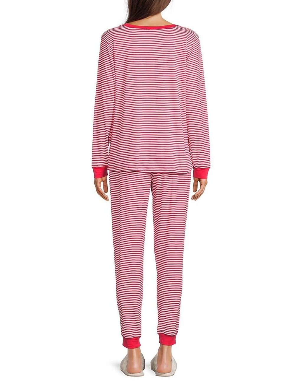 Kensie 2 Piece Striped Pajama Set in Pink Lyst UK
