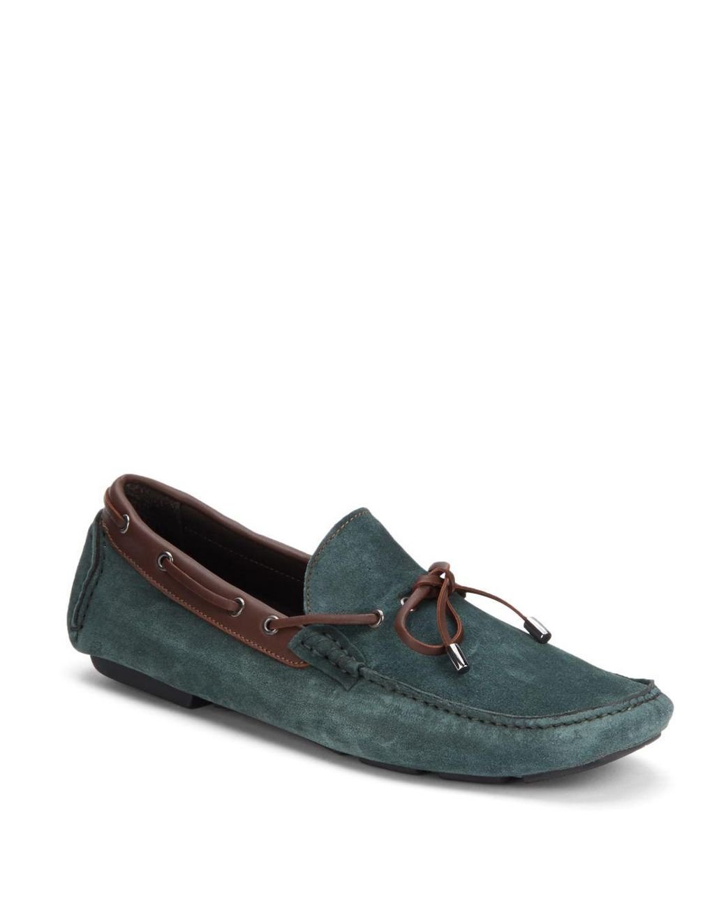 Bugatchi Italian Leather Moccasins for Men | Lyst