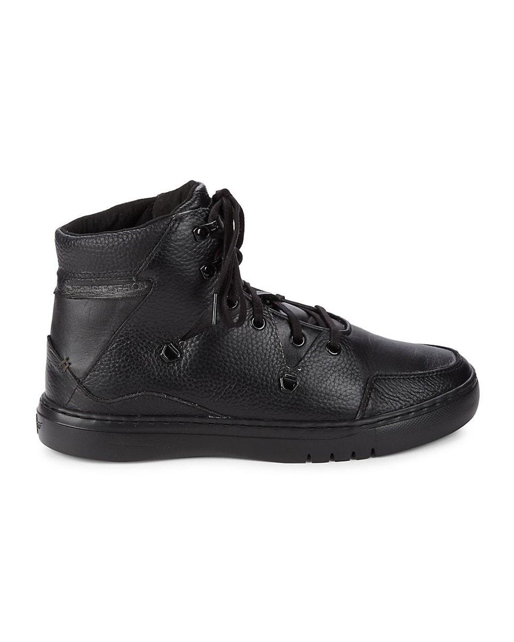 Creative Recreation Spero High-top Leather Sneakers in Black for Men | Lyst