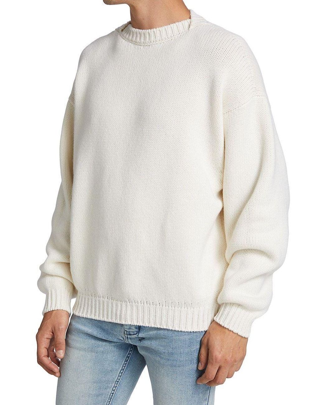 Fear Of God Overlapped Sweater in White for Men | Lyst Fear Of God Overlapped Sweater in White for Men | Lyst