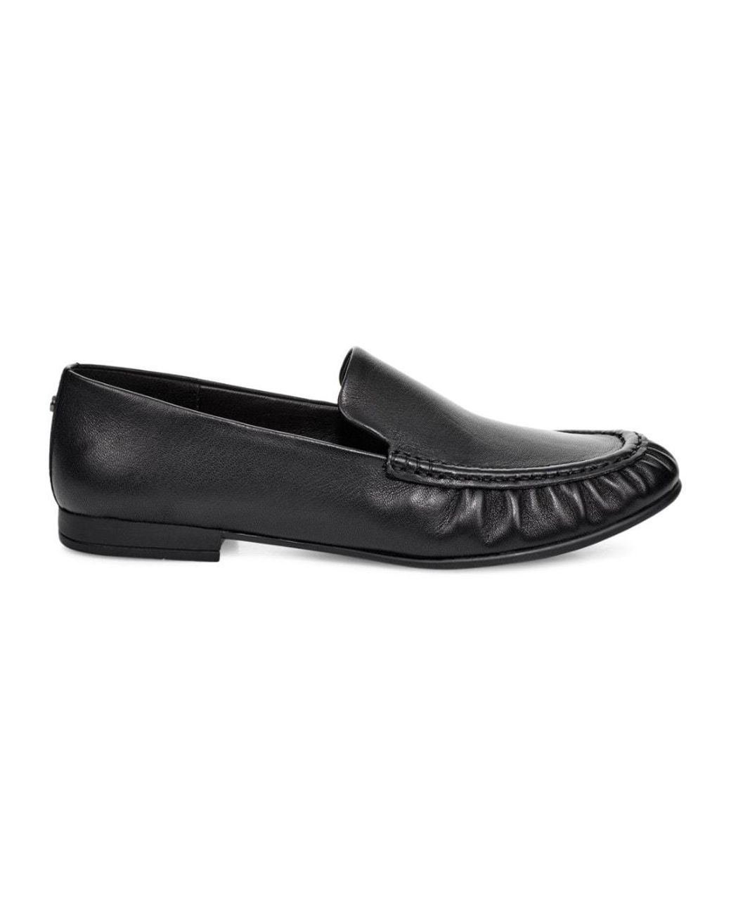 UGG Vivian Leather Loafers in Black | Lyst