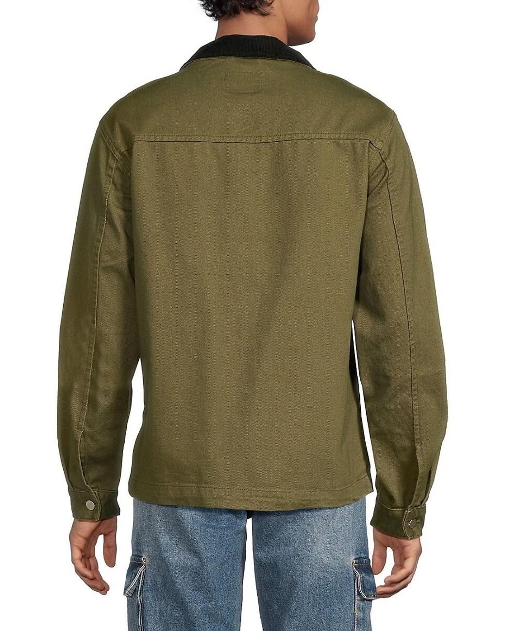 Wesc Contrast Collar Work Jacket in Green for Men Lyst UK