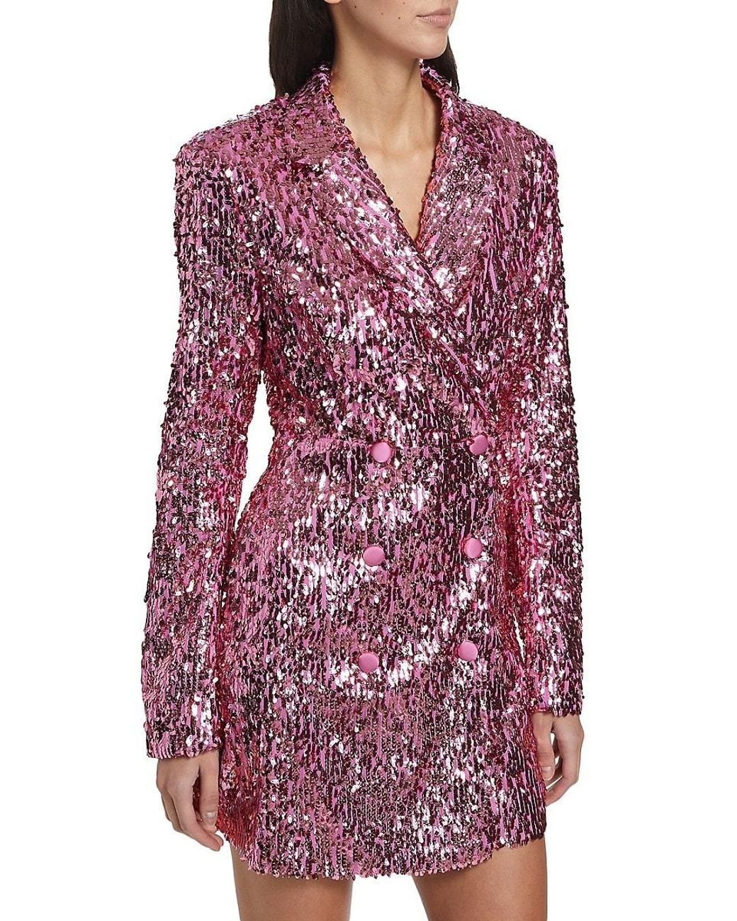 ROTATE BIRGER CHRISTENSEN Sequined Double-Breasted Blazer