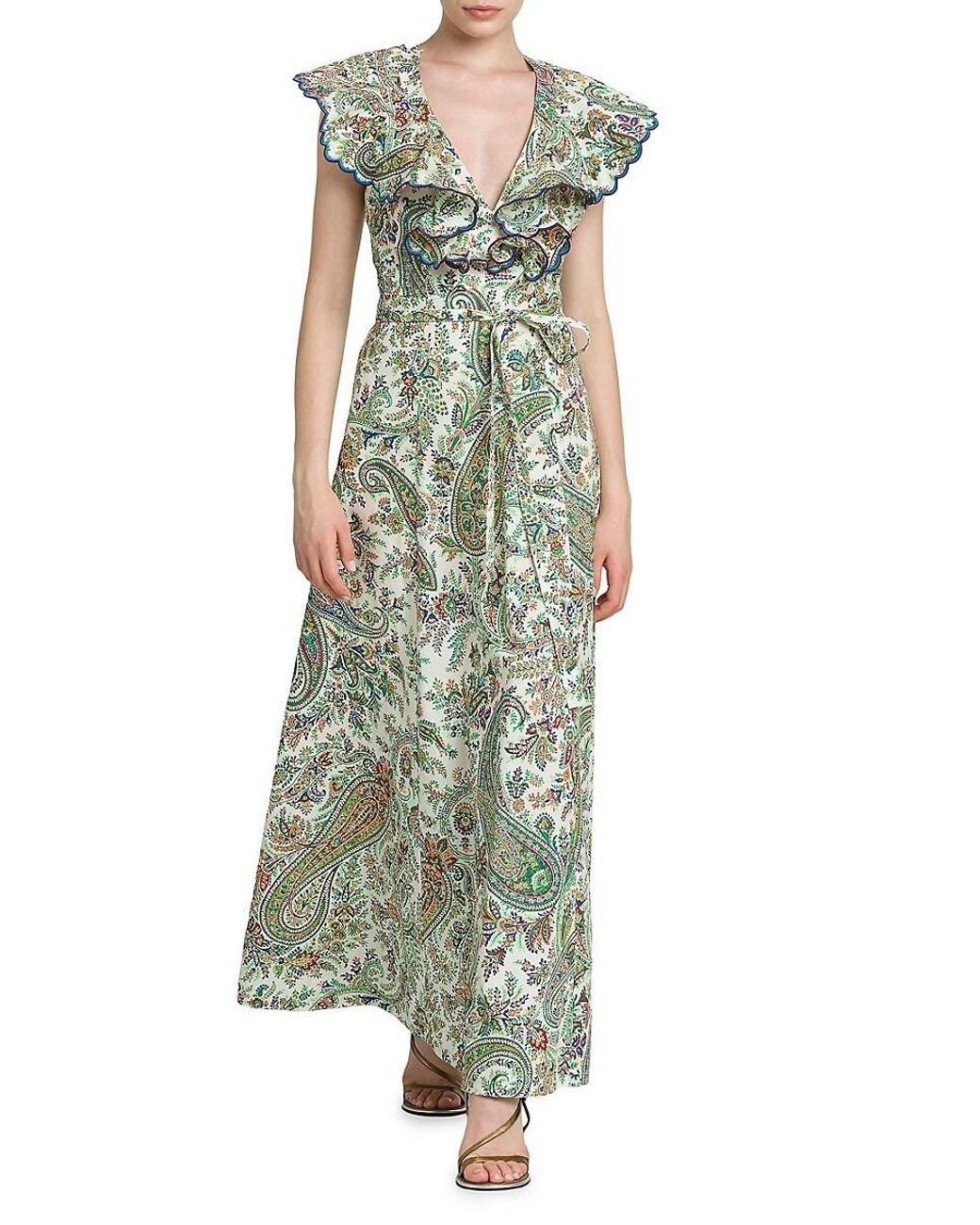 ワンピース Etro Cotton Chemise Dress With Paisley Print ETRO paisley-print Cotton Shirt Dress | White | FARFETCH