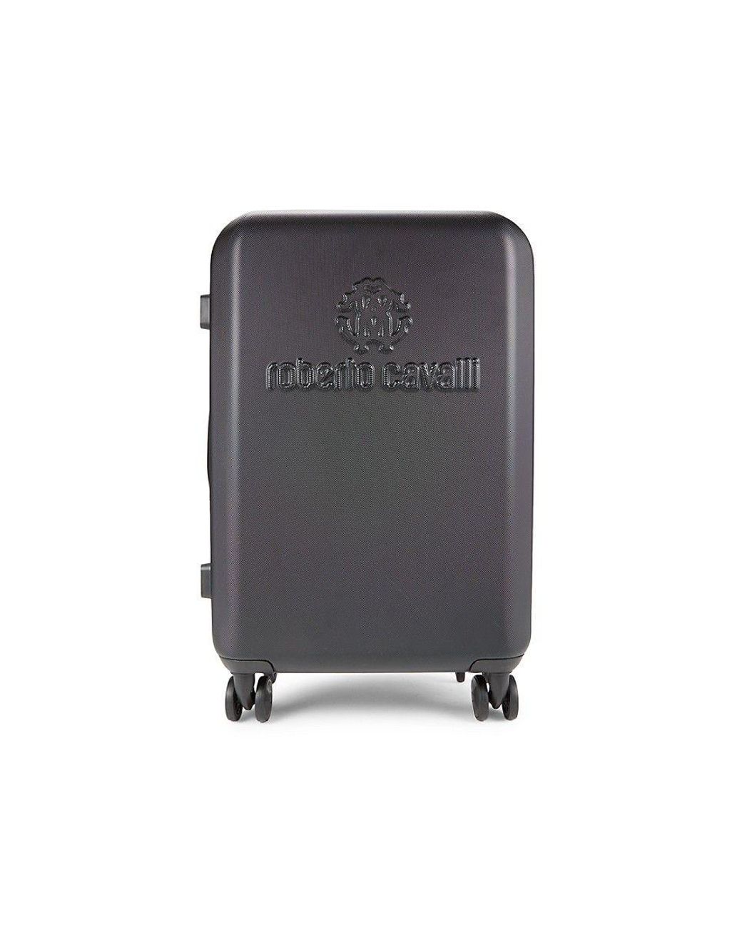 Roberto Cavalli 21 Inch Expandable Hard Case Spinner Suitcase in Gray