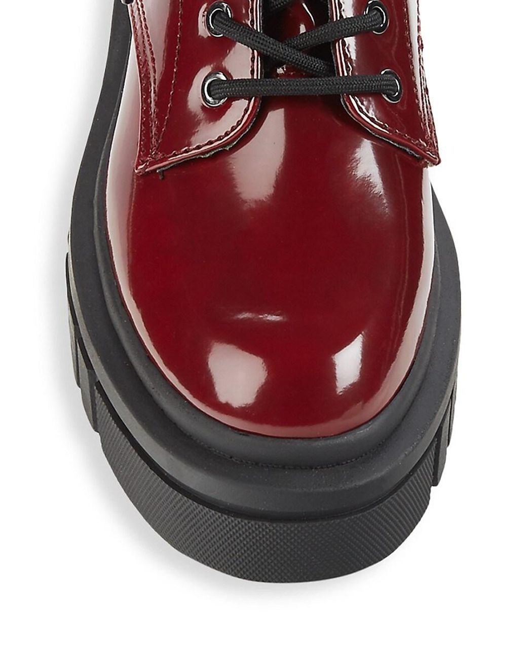 Guess Gwforina Chunky Combat Boots in Red | Lyst Australia