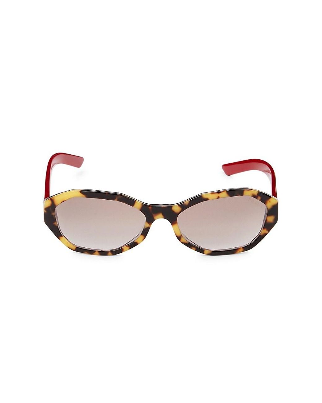 Prada 56mm Oval Sunglasses | Lyst