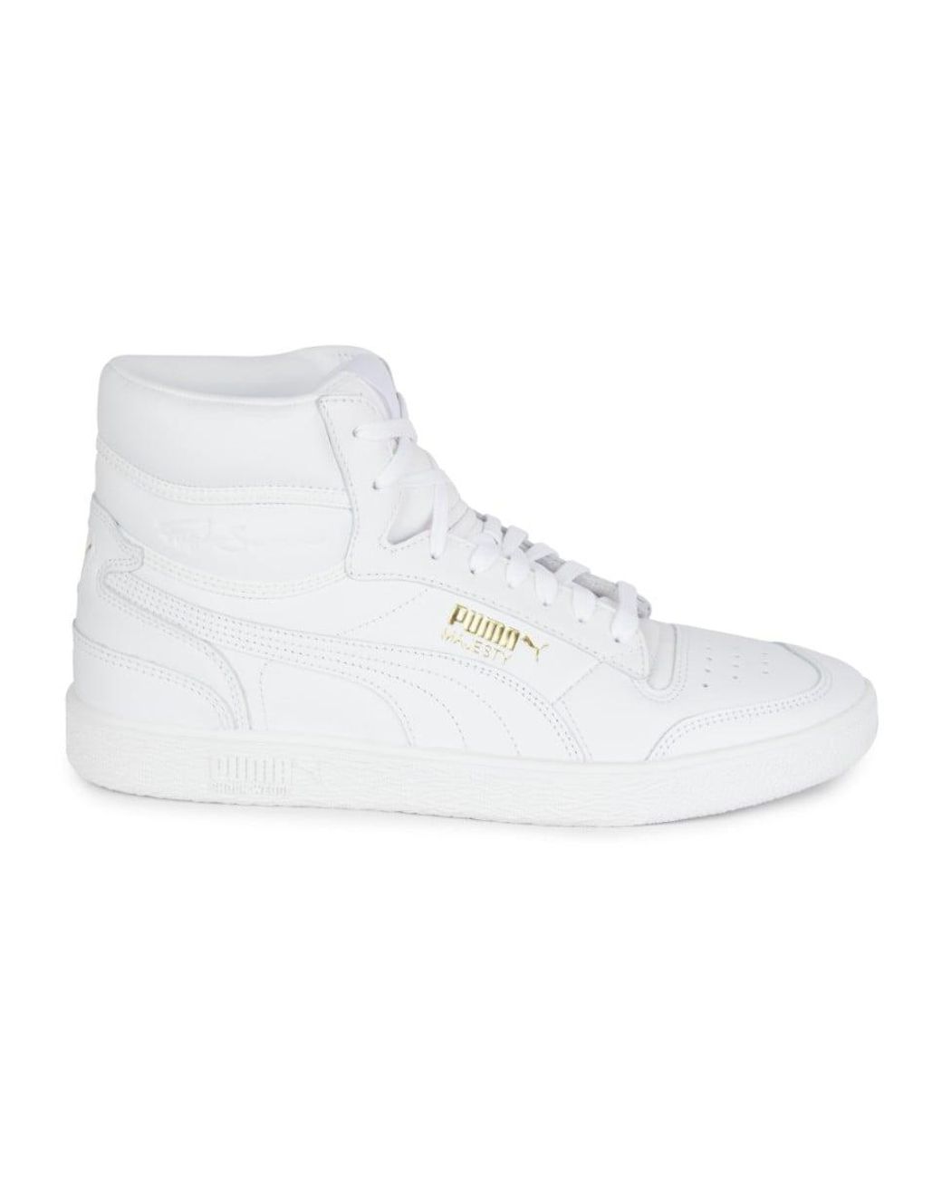 PUMA Leather Ralph Sampson White Mid Men's Sneakers for Men | Lyst