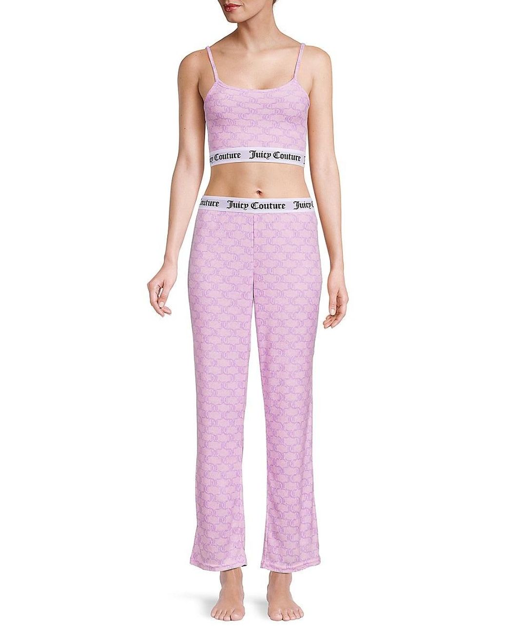 Juicy Couture 2-piece Print Pajama Set in Pink