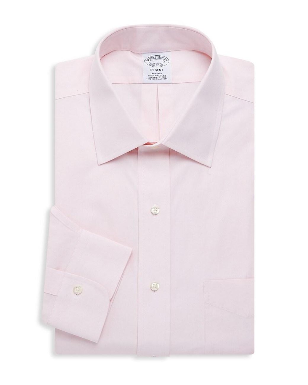 Brooks Brothers Regent Fit Supima Cotton Shirt in Pink for Men | Lyst