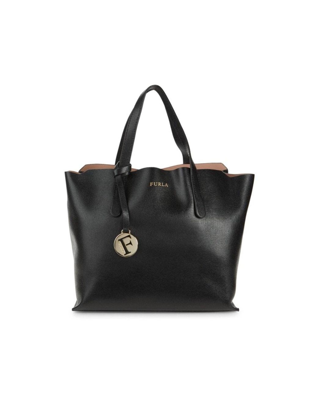 Furla Women's Sally Moonstone Tote Bag, Saffiano Leather - Black: Buy  Online at Best Price in UAE 
