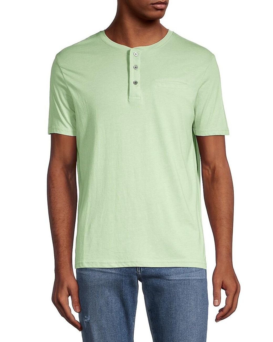 Xray Jeans X Ray Heathered Henley in Green for Men | Lyst