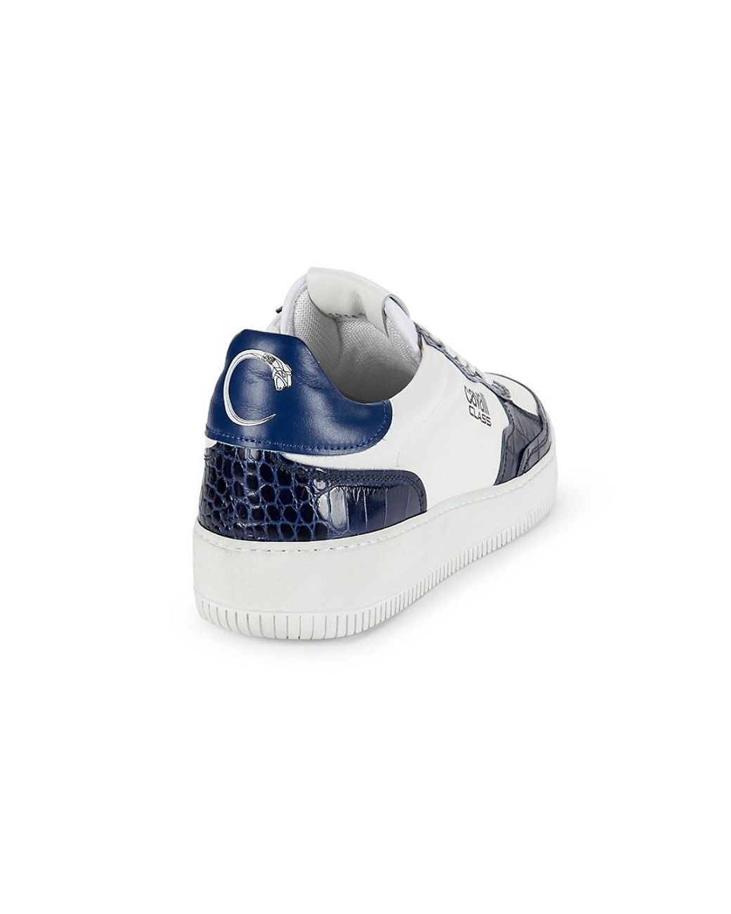 Cavalli Class by Roberto Cavalli Logo Leather Low Top