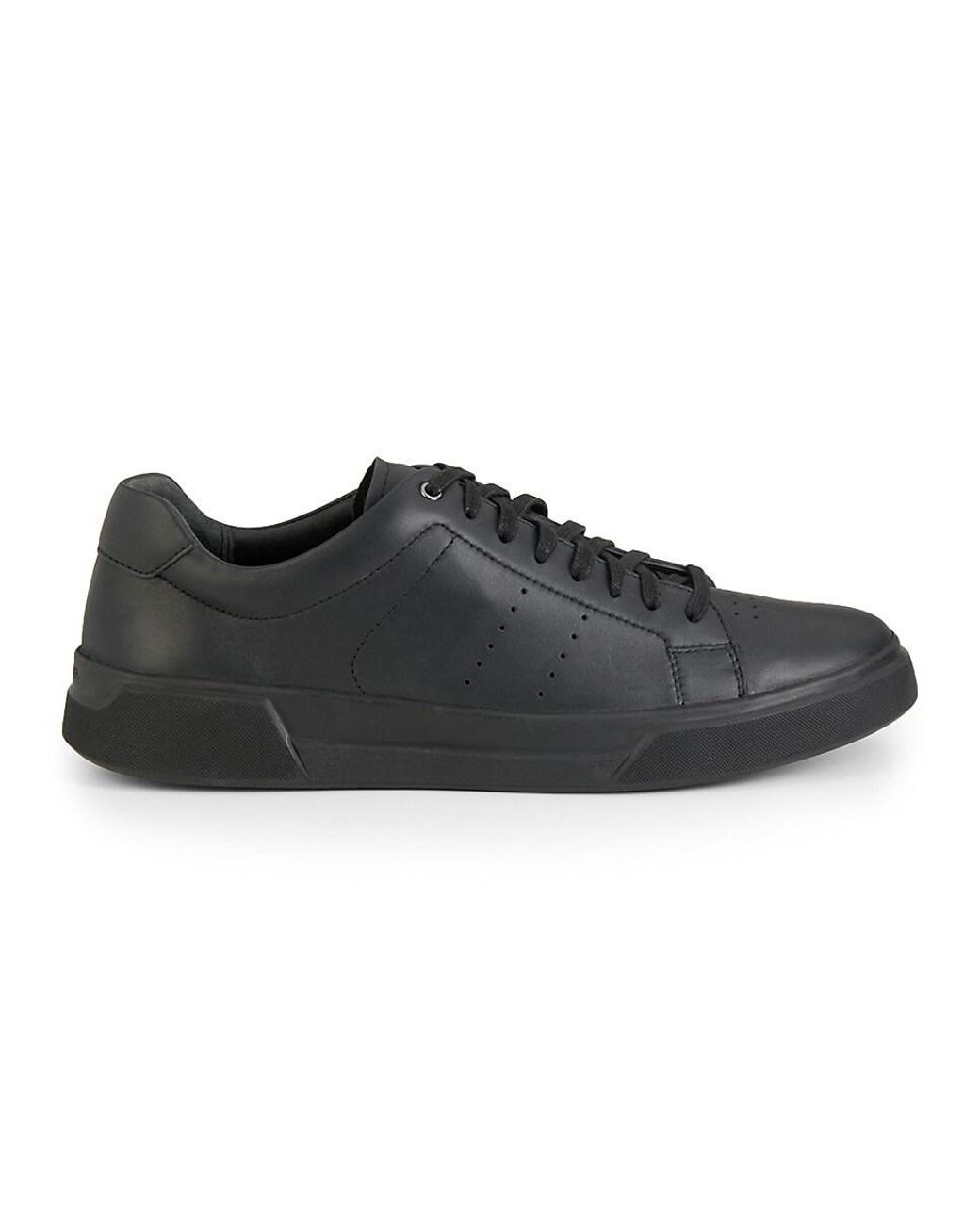 Vince Brady Leather Sneakers in Black | Lyst