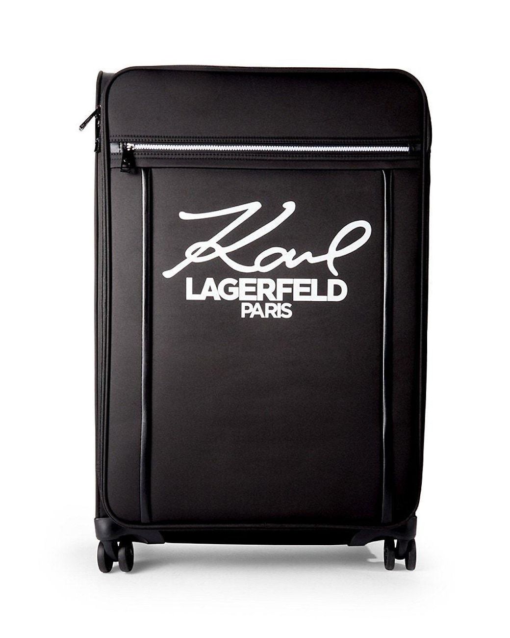 Karl Lagerfeld 28 Inch Logo Spinner Suitcase in Black Lyst