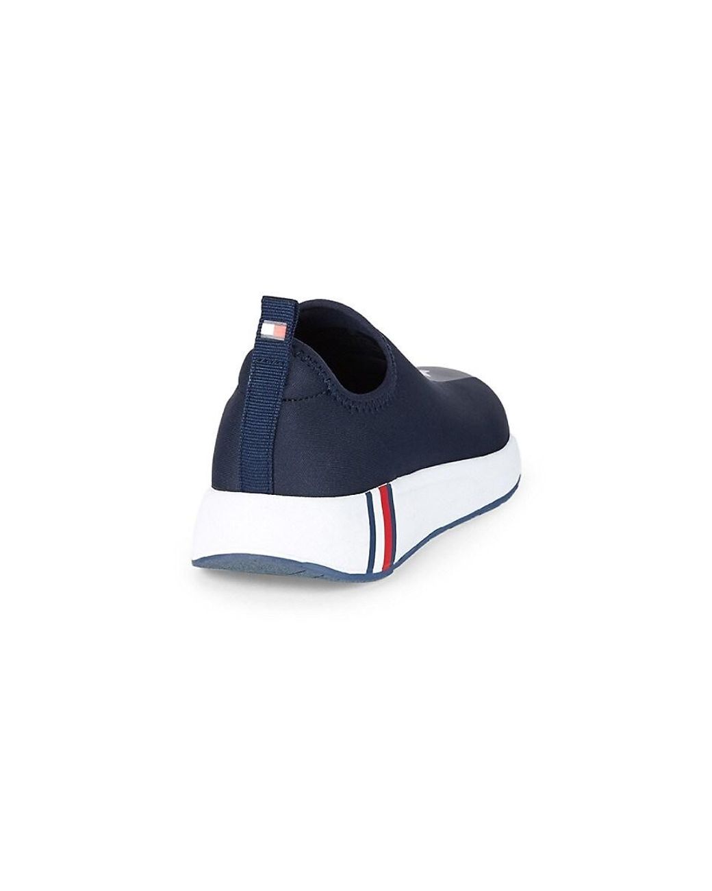 Tommy Hilfiger Synthetic Arizel Logo Slip-on Sneakers in White | Lyst